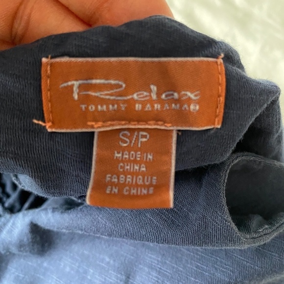 Tommy Bahama RELAX Women's Navy Blue Tank Top Peasant Dress Size Small - Picture 7 of 13